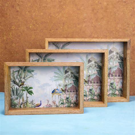 Vrindavan Multipurpose Trays (Set of 3) – Ireka Homes