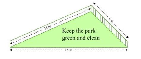 There is a slide in the park. One of its side walls has been painted in ...