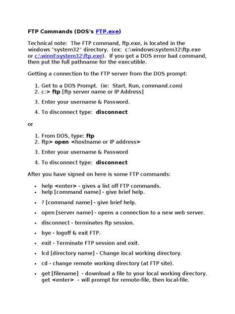 FTP Commands 的图像结果
