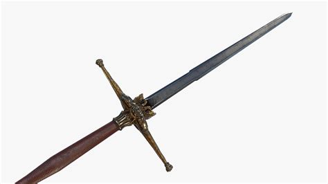 3D Fantasy Sword RPG Spanish Montante Mandoble Espadon Bastard Sword ...