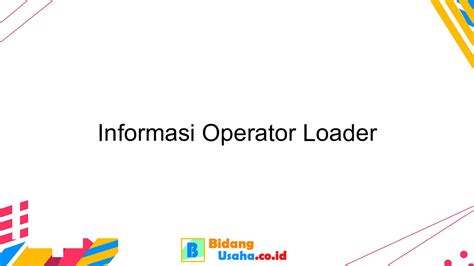 Loader Operator 的图像结果
