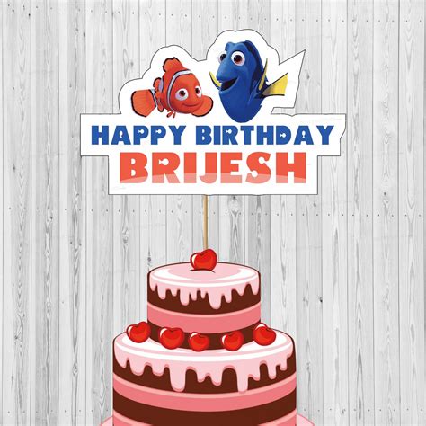 Nemo and Dory Theme Cake Topper | Party Supplies India Online