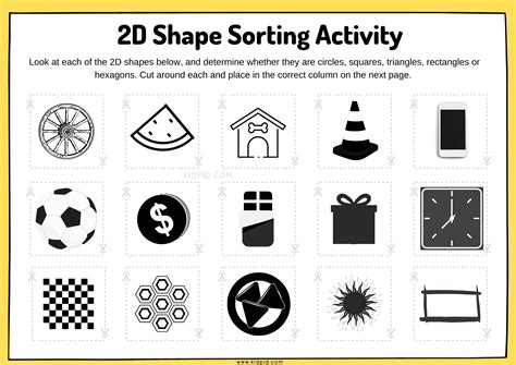 Image result for Sorting Shapes Worksheet