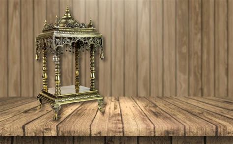 Kartique 21-Inch Solid Brass Temple for Home | Handcrafted Puja Mandir ...