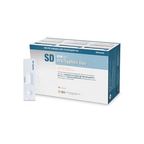 Abbott SD Bioline HIV/Syphilis Duo HIV Combo rapid card - Pack of 25 ...