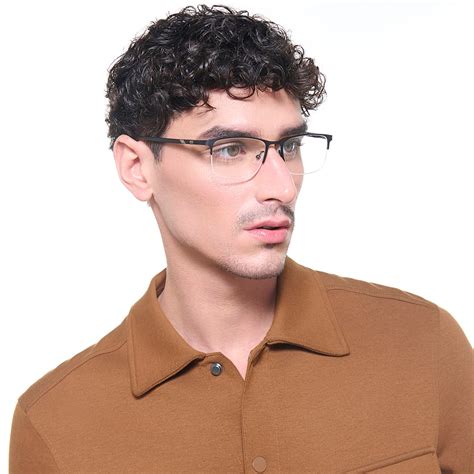 Buy Black Half Rim Rectangle Vincent Chase HALFRIM VCE000121 Eyeglasses ...