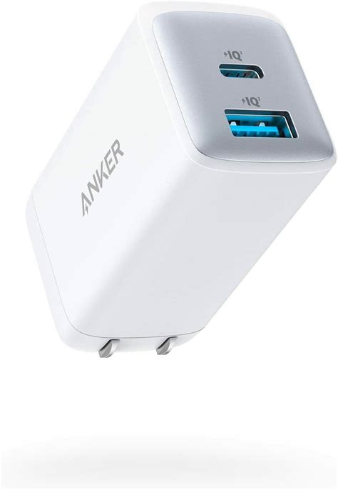 Buy Anker 65W USB C Charger Dual Ports Foldable Travel Wall Adapter GaN ...