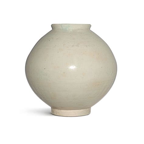 A white-glazed moon jar, Joseon dynasty, late 17th / early 18th century ...