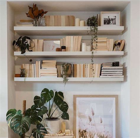 Floating Shelves Decorating Ideas White Floating Shelf, Custom Size