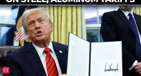 Trump signs executive order to impose 25% tariffs on steel and aluminum ...