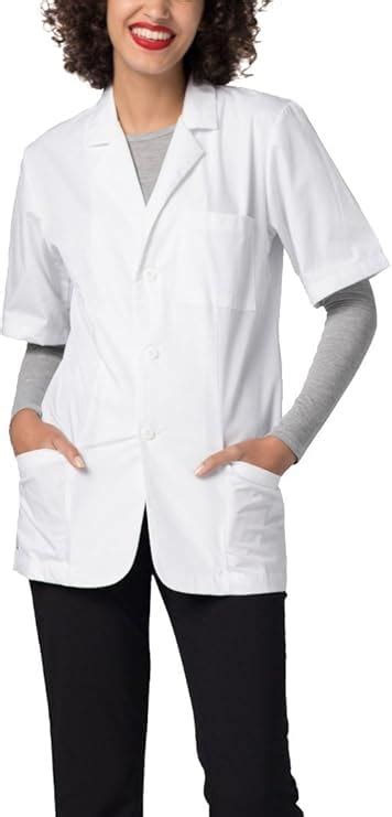 SCHOFIC Unisex Lab Doctor Coat Apron with Half Sleeves & 3 Pockets ...