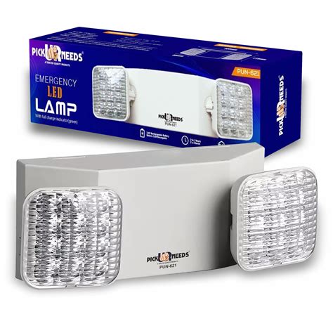Pick Ur Needs LED Emergency Exit Light Fixture Adjustable 2400mAH Wall ...