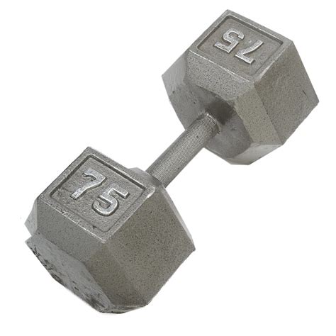 CAP Barbell 75 Lb. Solid Hex Dumbbell – Single | Academy