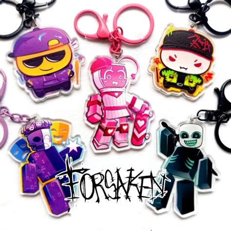 Forsaken Keychains guest Gantungan kunci Fanmerch, cute and perfect for ...