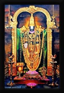 Braj Art Gallery Sri Venkateswara Swamy Tirupati Balaji Oil Painting ...