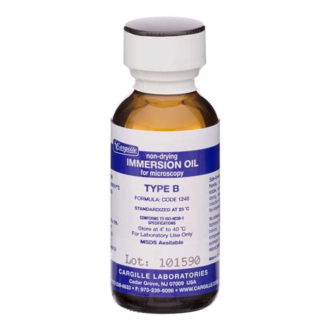 Buy Am Compound Micro Immersion Oil, Type B - Non-Drying for Microscopy ...