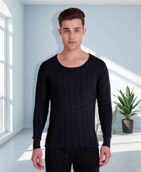 Buy Thermal RN Neck Top & Pajama Set (Black): TT Bazaar – T T Bazaar