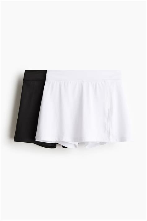 Black/White 2-pack tennis skirts with DryMove™ for kids | H&M IN
