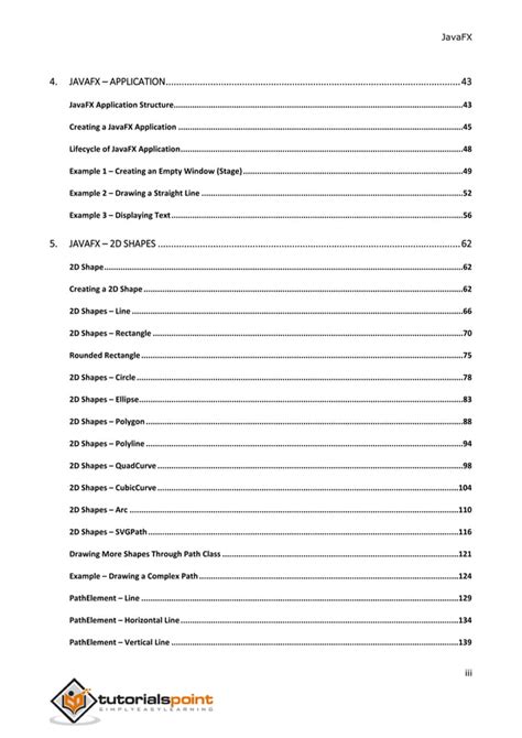 Image result for JavaFX Tutorial PDF