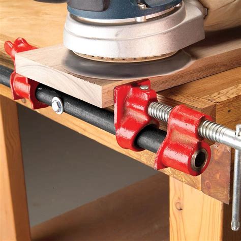 Pipe-Clamp Bench Vise — Workshop Tip from The Family Handyman