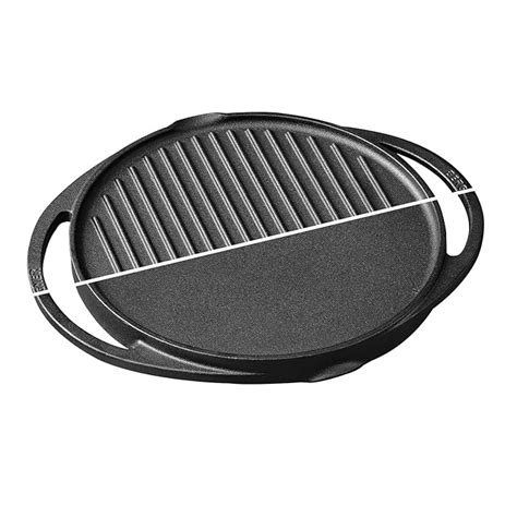 Buy BERGNER Elements Cast Iron 30 cm Reversible Grill Pan, Pre-Seasoned ...