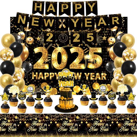 Amazon.com: ﻿New Years Eve Party Supplies 2025, New Years Party ...