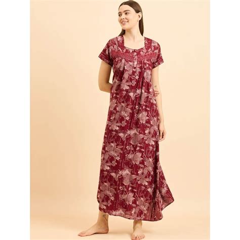 Buy Sweet Dreams Women Printed Night Dress Online