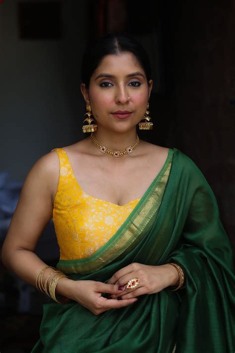 Genda Banarasi Silk Blouse – Gray and Green Store