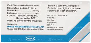 Lukotas 10 MG | Order Lukotas 10 MG Tablet Online at Truemeds