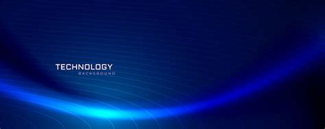 Blue wave technology banner design | Free Vector