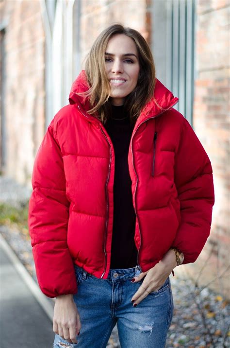 What To Wear With A Red Puffer Jacket at Wilfred Mccarty blog