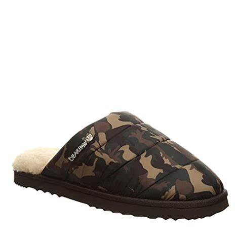Bearpaw Incline Men's Leather Slippers - 2843M - Free Shipping