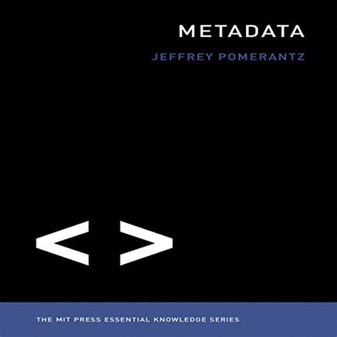 Metadata: The MIT Press Essential Knowledge Series (Audio Download ...