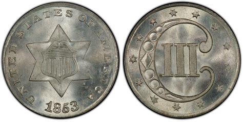 Images of Three Cent Silver 1853 3CS - PCGS CoinFacts