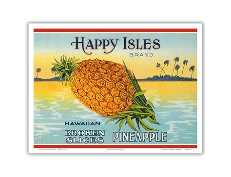 Happy Isles Brand - Hawaiian Broken Slices Pineapple - Vintage Can ...