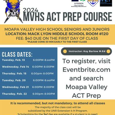 MVHS ACT Prep Course, Mack Lyon Middle School, Moapa Valley, February ...
