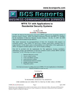 Nfpa 731 Pdf - Fill Online, Printable, Fillable, Blank | pdfFiller