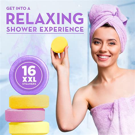 XXL Aromatherapy Shower Steamers 16-Pack for Women - Shower Bombs with ...