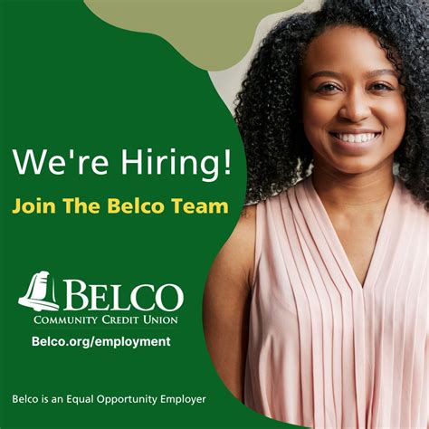 #hiring #joinourteam #team | Belco Community Credit Union
