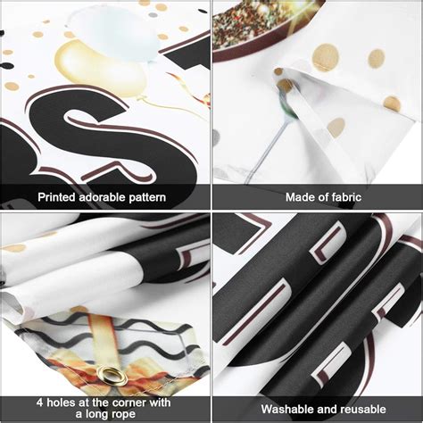 Boao 50th Birthday Party Banner Decoration Cheers to 50 India | Ubuy