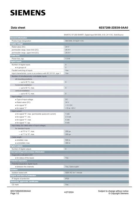 SIEMENS S7-200 SMART EXPANSION MODULES - SIMATIC S7200 SMART Digital ...