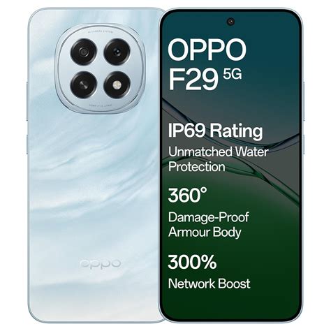 OPPO F29 5G (Glacier Blue, 8GB RAM, 128GB Storage) with No Cost EMI ...