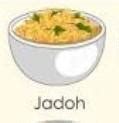 Show me how to draw jadoh (Famous food of Meghalaya).Plz plz dont spam ...