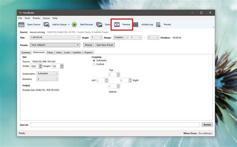 Image result for Crop Video Using Hand Brake