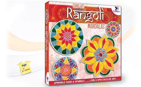 Buy ToyKraft: Sand Art Kit Rangoli Mandala, Sand Art Activity Kit for ...