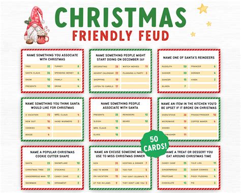 Christmas friendly feud game christmas party game printable family feud ...