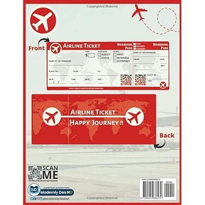 Buy Cut-Fill-Play Airline Tickets: Blank Airline Ticket to cut, fill ...