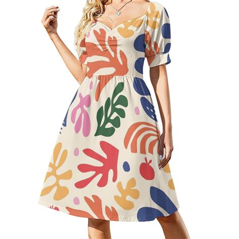 Tropical Matisse inspired foliage Sleeveless Dress women's clothing trend 2024 wedding guest ...