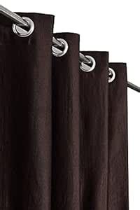 Buy Blexos Polyresin Solid Long Door Curtain, Long Door- 9 Feet, Coffee ...