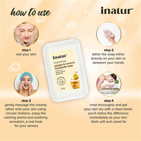 Papaya and Coconut Soap - Inatur